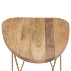 Tavolino d'appoggio Tillman in metallo e legno