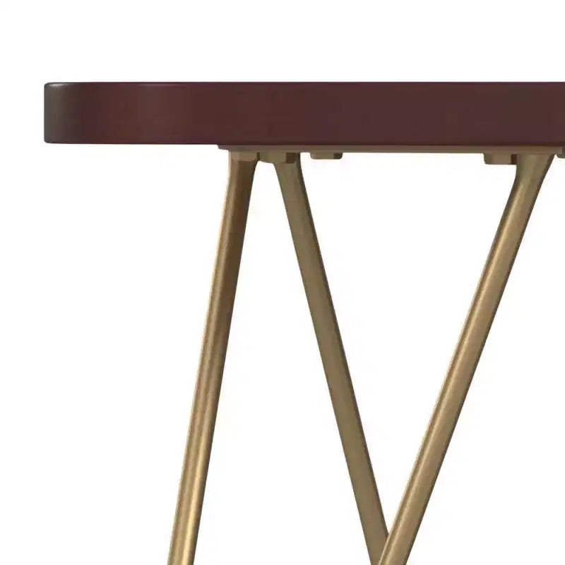 Tavolino d'appoggio Tillman in metallo e legno