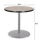 Tavolo da pranzo rotondo Hampden Furnishings 36" collezione Bennet