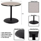 Tavolo da pranzo rotondo Hampden Furnishings 36" collezione Bennet