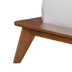 HOMES: Inside + Out Set Camera da Letto Riverstone Mid-Century in Legno a Piattaforma 3 Pezzi con 2 Comodini Noce
