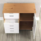 Carrello rotante Trendfurn Omnia a 1 anta e 6 cassetti