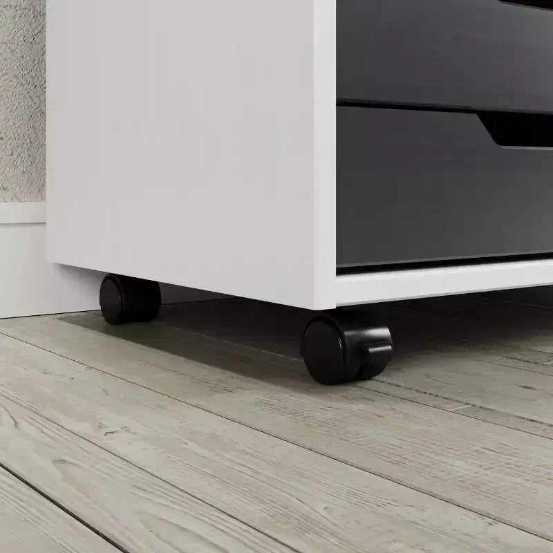 Carrello rotante Trendfurn Omnia a 1 anta e 6 cassetti