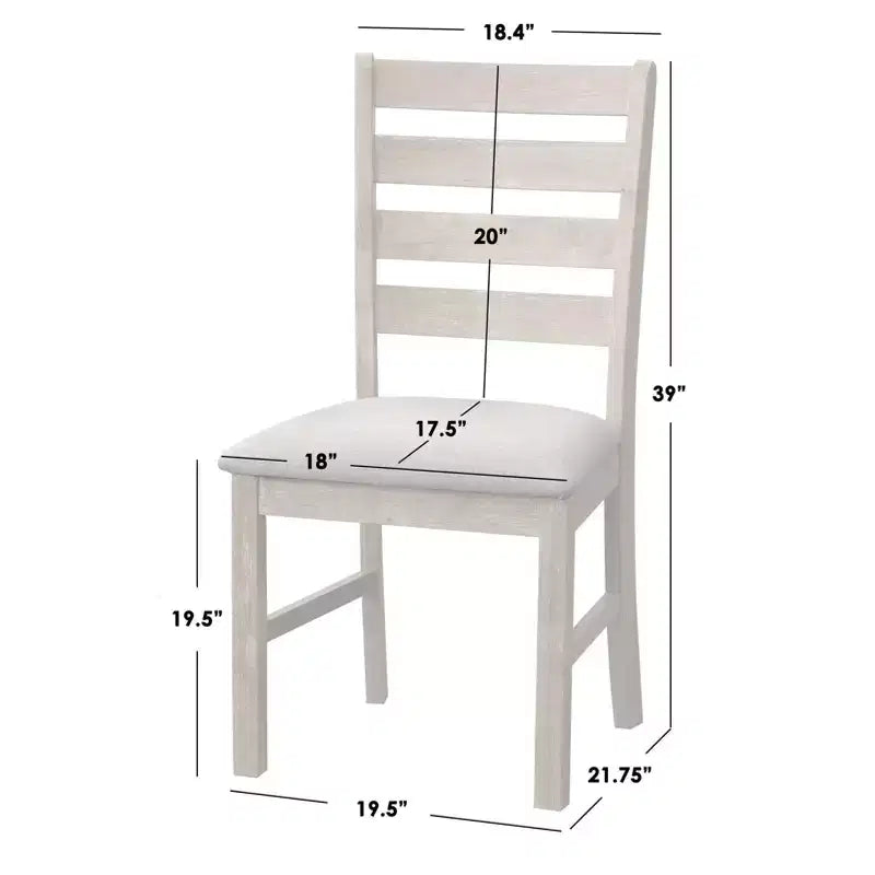 Lifestorey Set da pranzo rettangolare da 5 pezzi Peggy Farmhouse