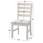 Lifestorey Set da pranzo rettangolare da 5 pezzi Peggy Farmhouse