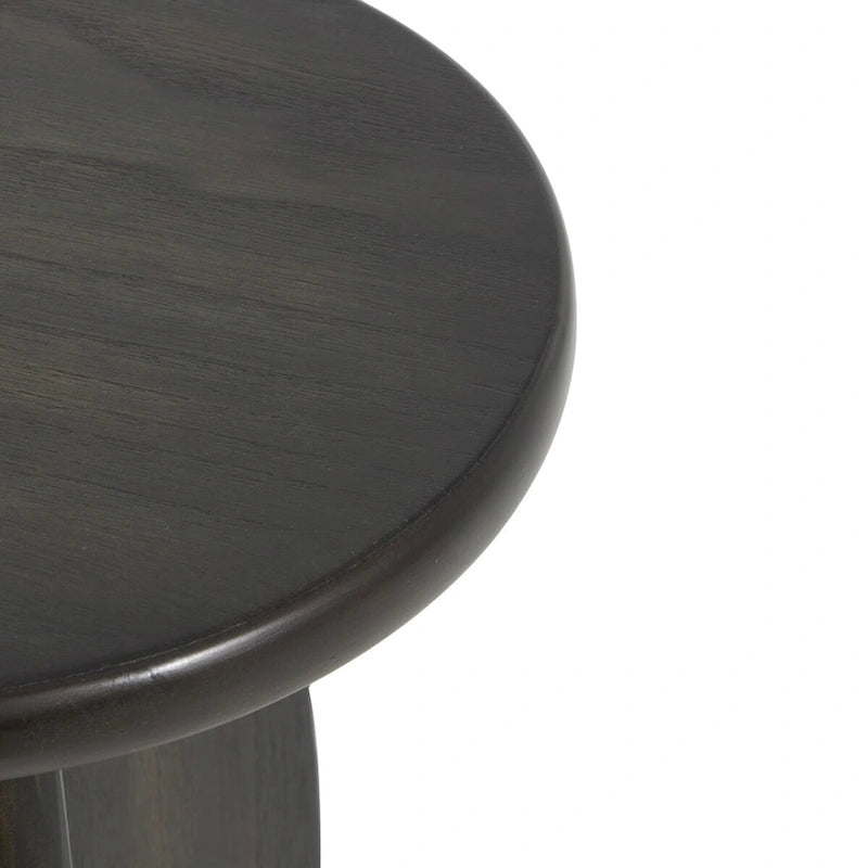 Tavolino con base in legno - set due pezzi, nero o marrone -
