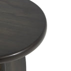 Tavolino con base in legno - set due pezzi, nero o marrone -