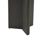 Tavolino con base in legno - set due pezzi, nero o marrone -