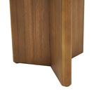 Tavolino con base in legno - set due pezzi, nero o marrone -