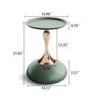 Tavolino di design di lusso in ferro, tavolino rotondo minimalista salvaspazio